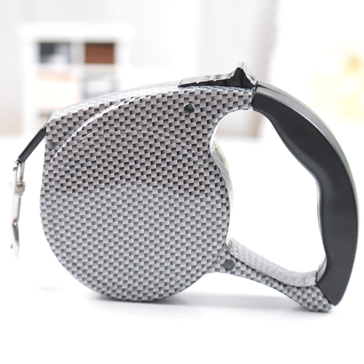 17ft Retractable Dog Lead – One-Handed Brake & Lock | Premium Nylon | Pink, Blue, White, Black & More