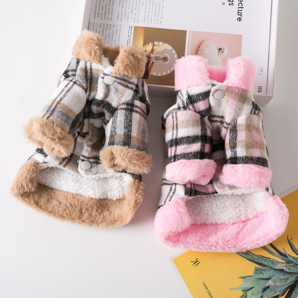 NovaLuxe Dog Autumn Harness Coat - Pink OR Khaki (All sizes)