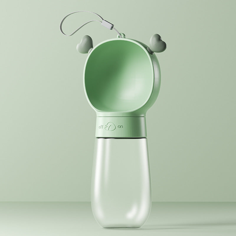 Twist-Open Portable Pet Water Bottle – 350–600ml | 6 Designs | Water or Water & Food