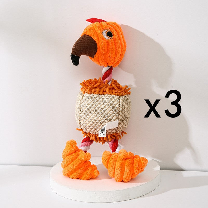 Premium Corduroy Squeaky Dog Toy - Chew, Cuddle & Play (available in 15+ Designs + Mult-Sets)