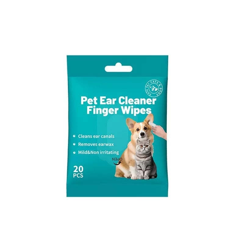 BellyRub Market Pet Cleaning Wipes | Ear or Teeth | 20 Wipes per Pack