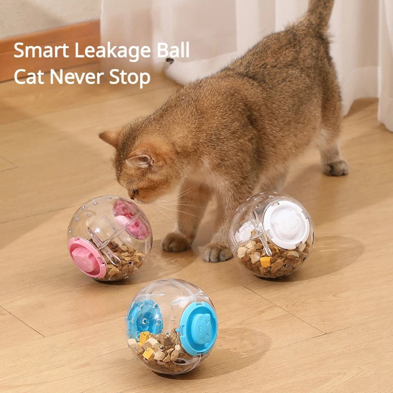 Slow Feeder Treat Dispensing Ball - Interactive Dog & Cat Toy