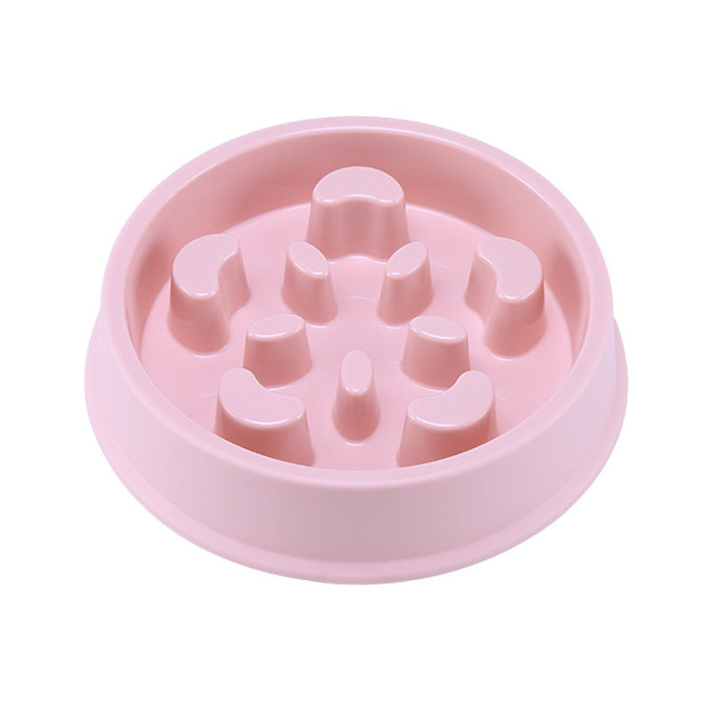 Anti-Choke Slow Feeder Puzzle Bowl for Dogs & Cats | Blue, Pink & Green