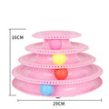 4-Layer Cat Ball Tower Track Toy - Interactive Rolling Ball Turntable