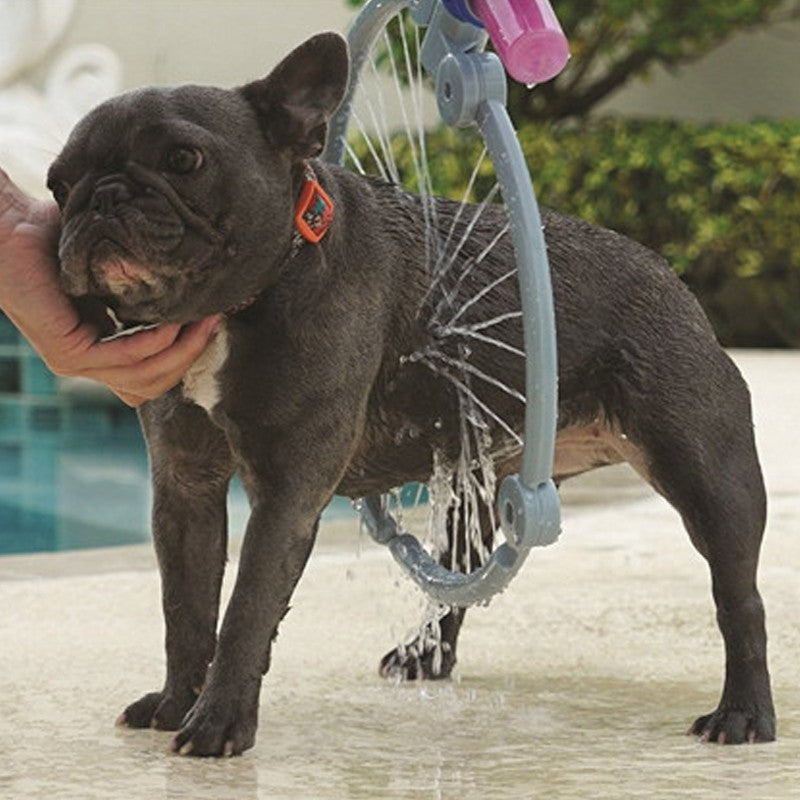 360° Pet Shower Ring | Hose-Connected Dog Bath Tool