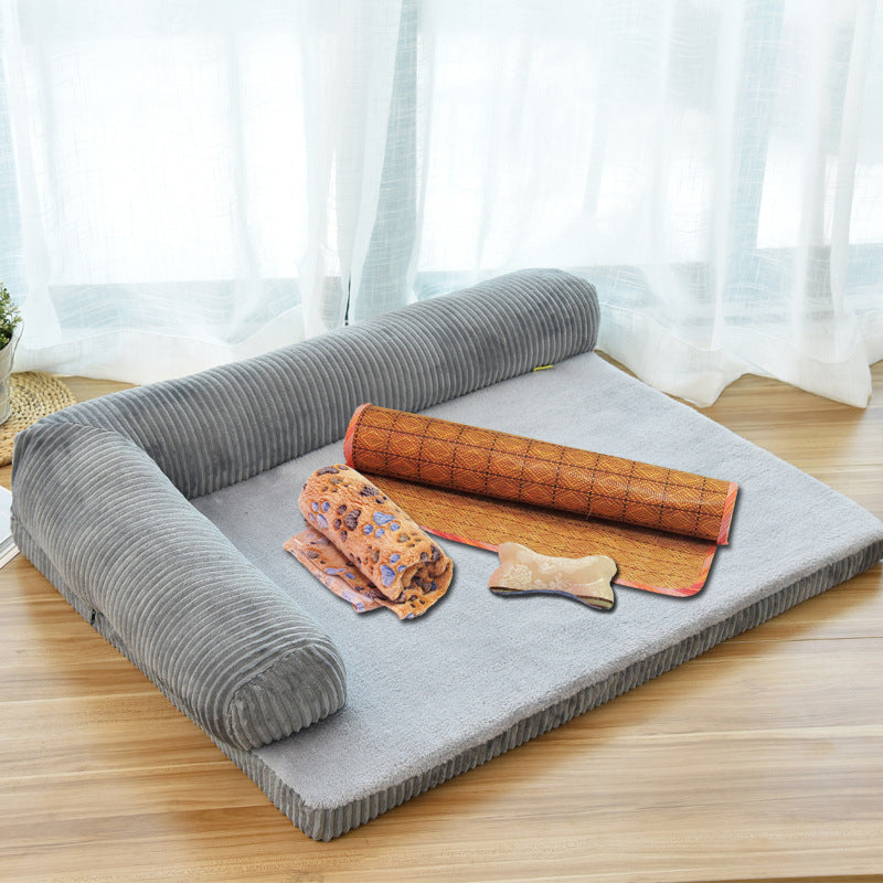 The Nap Throne – Corduroy Pet Sofa