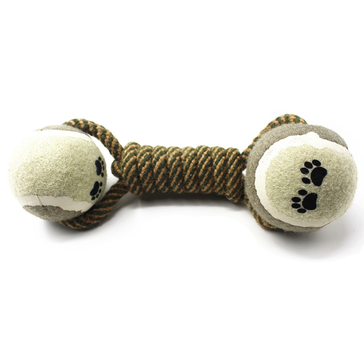 Cotton Rope Tennis Dumbbell Dog Toy - Tug, Fetch & Chew
