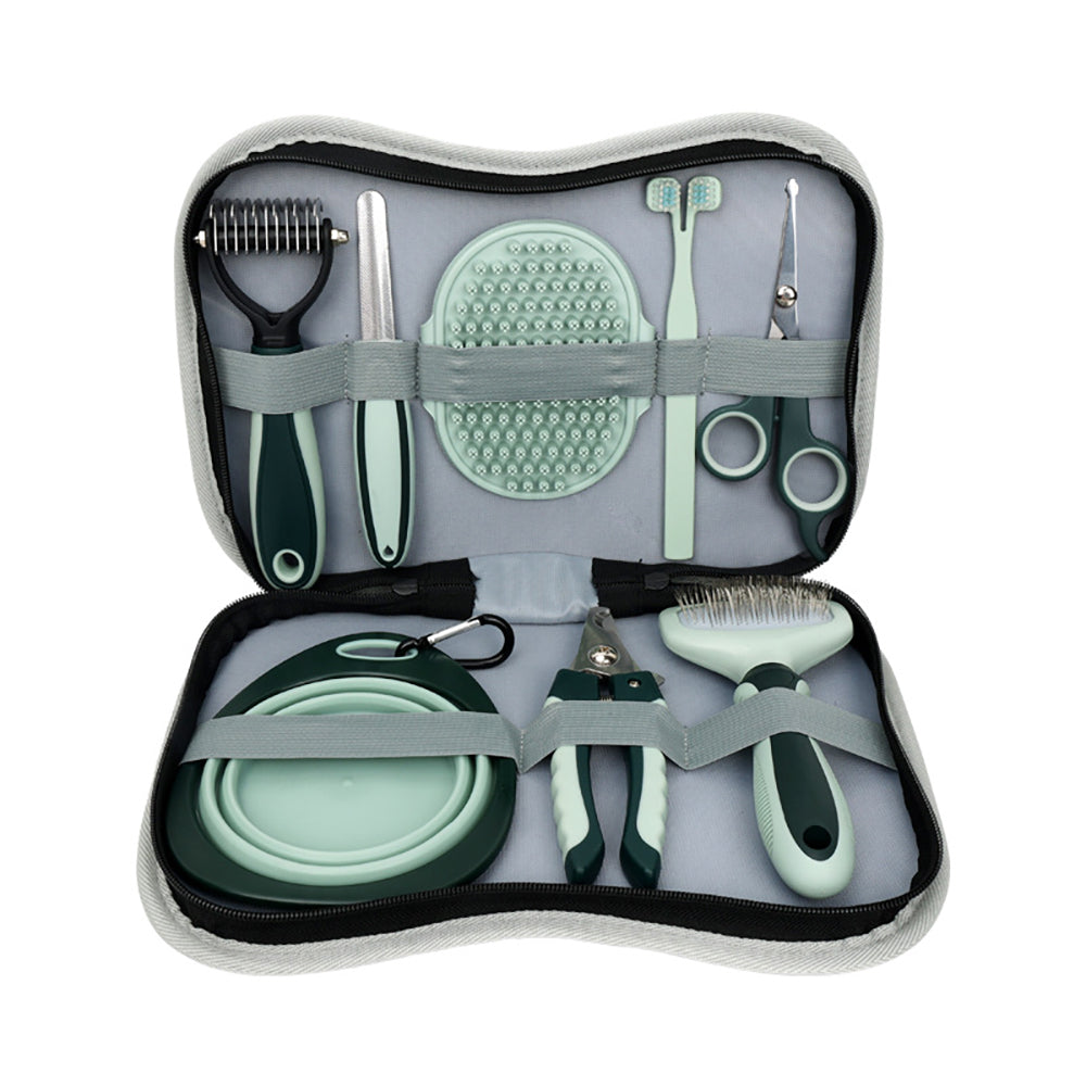 Professional Cordless Dog Grooming Clippers Kit - Low Noise, 8-in-1