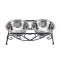 Stainless Steel Pet Bowl – Durable Food & Water Bowl for Dogs & Cats | Black