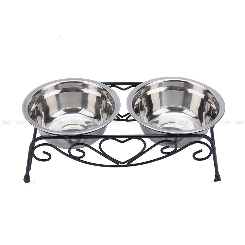 Stainless Steel Pet Bowl – Durable Food & Water Bowl for Dogs & Cats | Black