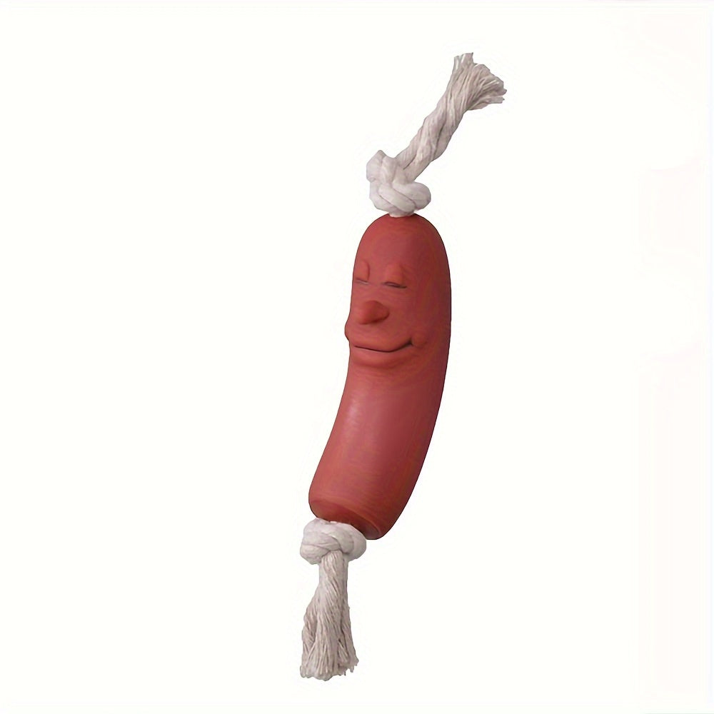 1/3pcs Dog Toys Funny Sausage Shape For Puppy Dog Chew Toys, Interactive Training Bite-resistant Grinding Teeth Dogs Pet Supplies