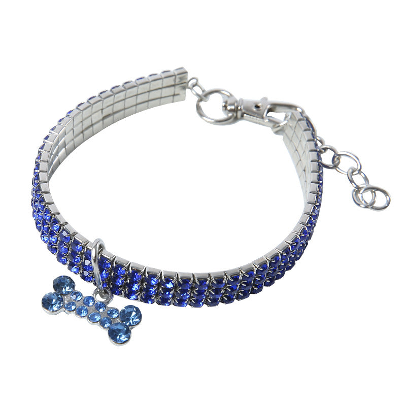 Rhinestone Bling Pet Collar – Crystal Studded Collar for Cats & Small Dogs | S, M & L