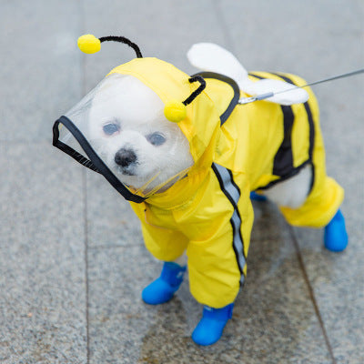 Cute Themed Dog Raincoat - Waterproof Coat for Small Doggies