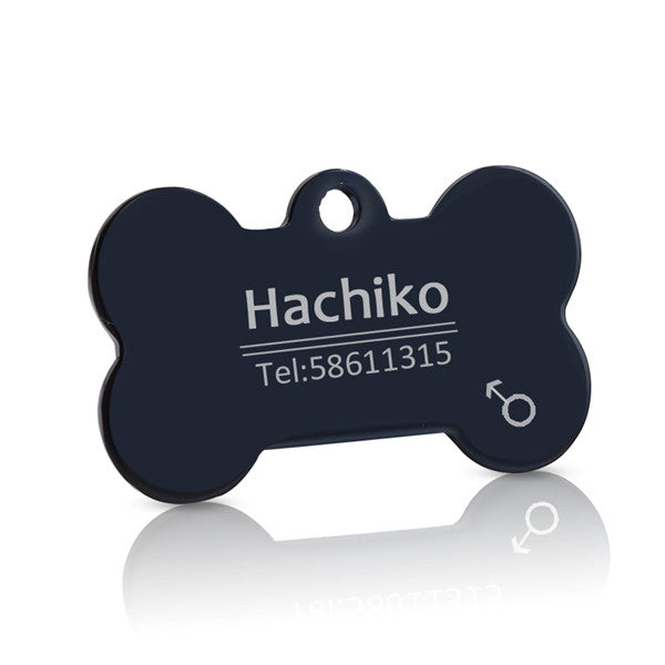 Stainless Steel Custom Pet ID Tag - Free Engraving, Dogs & Cats, 4 Colours & 2 Sizes