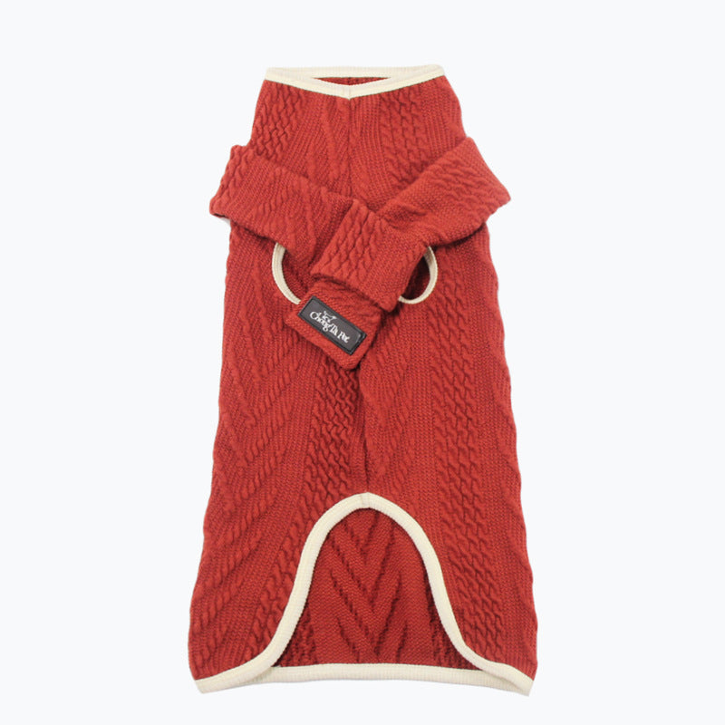 Vintage Twist Dog Sweater | Cosy Knit Style for All Breeds