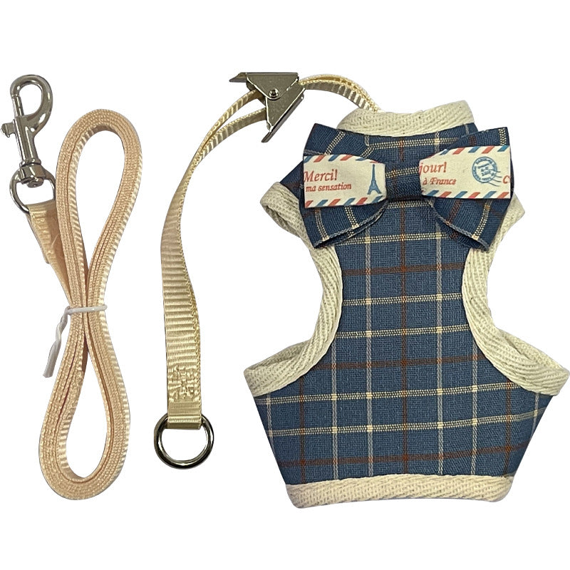Bowtie Cat Harness & Lead Set | Adjustable Vest Style | 5 Stylish Designs