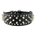 BellRub Leather Rivet Dog Collar – Adjustable | 6 Colours | XS–L