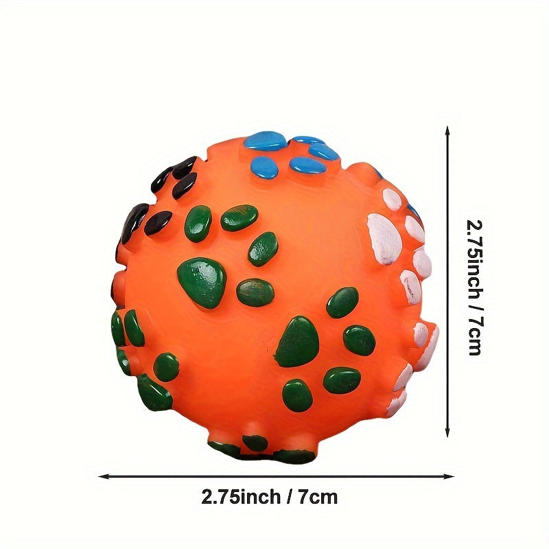 Durable Squeaky Dog Ball Toy - Safe Chew-Resistant Pet Plaything For Medium Breeds, Assorted Colors Dog Toys Dog Playpen