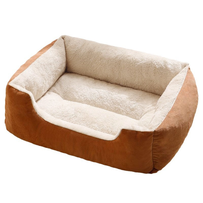 Plush Warm Pet Cushion Bed for Cats & Dogs - 5 Colours (All sizes)