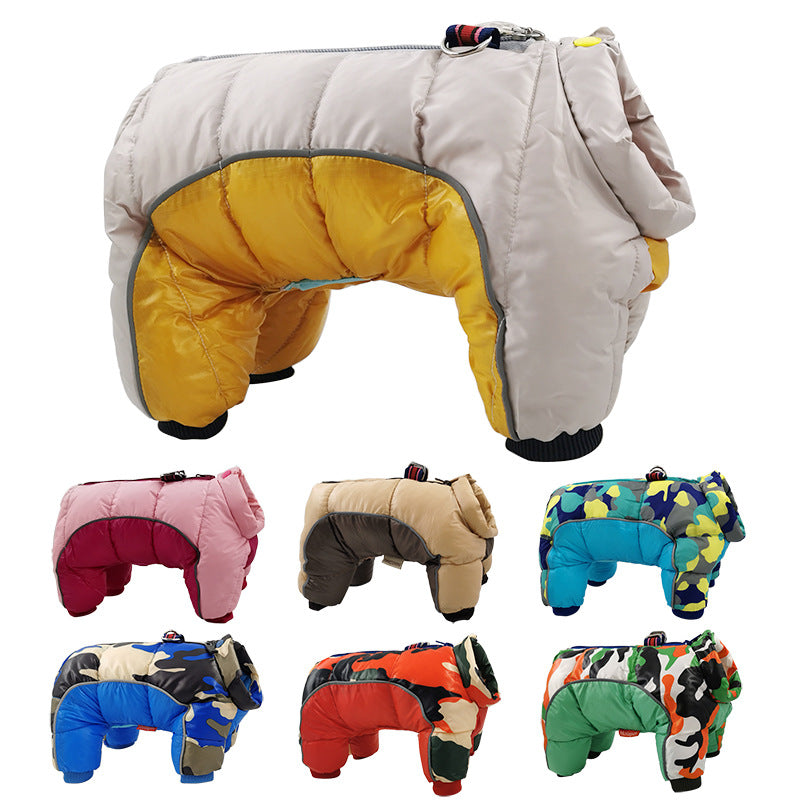 DressPet Co. - Padded Luxury Winter Pet Jacket - Designer, Waterproof, Four-Legged Coat (all sizes + 9 different styles)