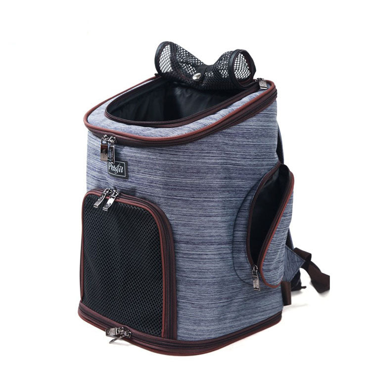 PetsFit Luxury Pet Carrier Backpack | Oxford Cloth | Cats & Dogs up to 7.5 kg