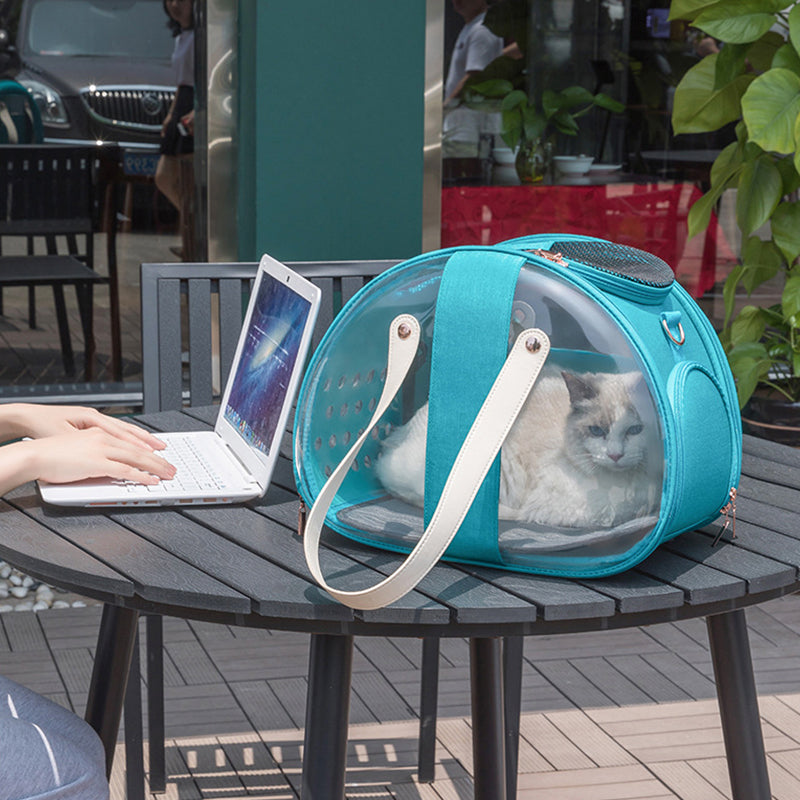 Transparent PVC Pet Carrier Backpack - Space Capsule Style