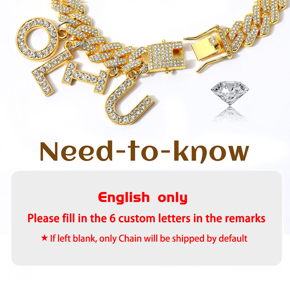 Luxury Alloy Dog Firewood Walking Collar (Customisable)