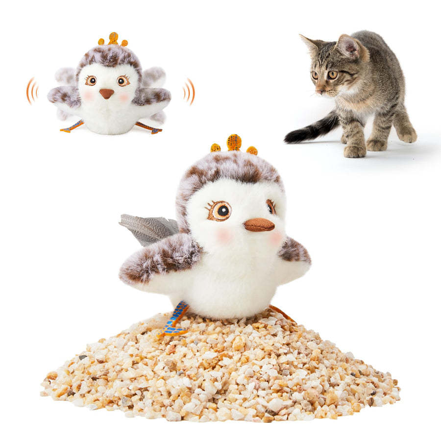 USB Rechargeable Flapping Bird Cat Toy - Electronic (6 Bird Variants)