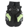 BellyRub Padded Dog Jacket with Harness Clip | For Dogs - Hooded & Non Hooded Options (Red, Army Green, Blue, Black)