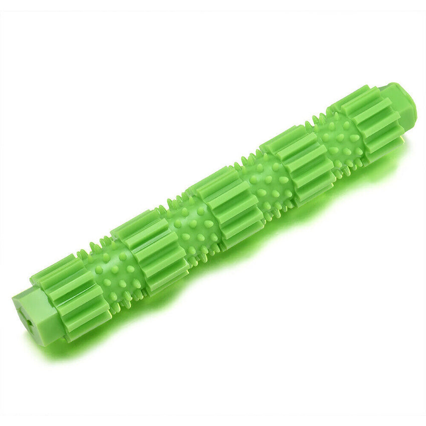 Rubber Treat Dispensing Dog Chew Toy - Teeth Cleaning & Squeaky