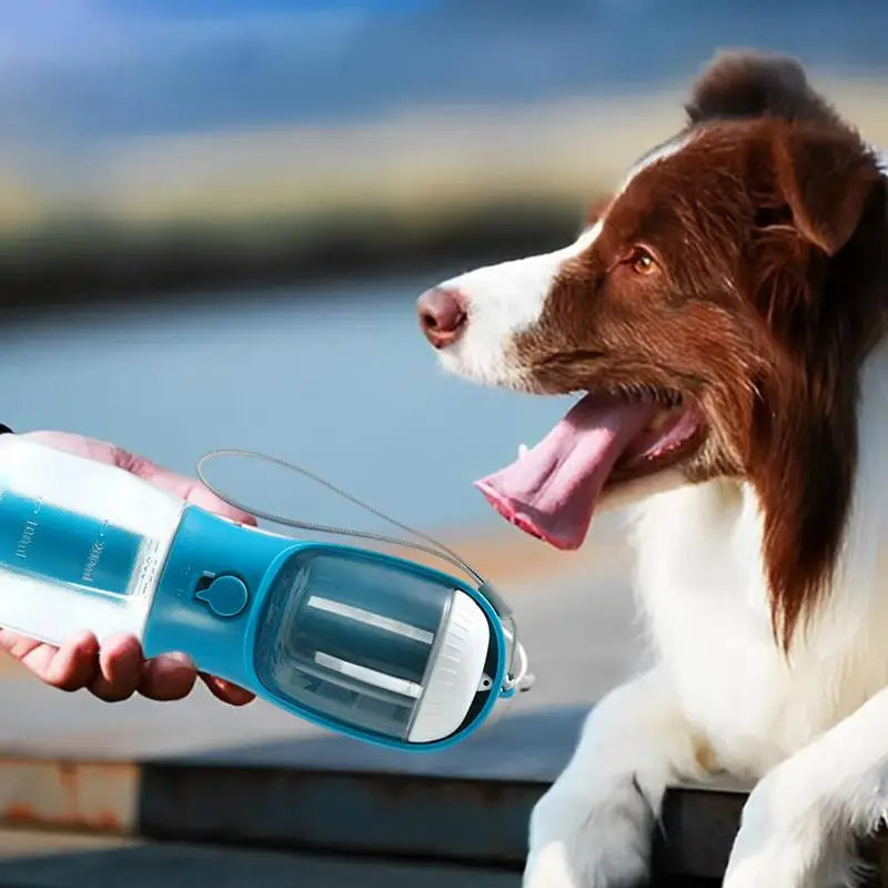 3-in-1 Portable Pet Bottle | Water, Food & Waste Bags | 9 Colours (BestSeller)