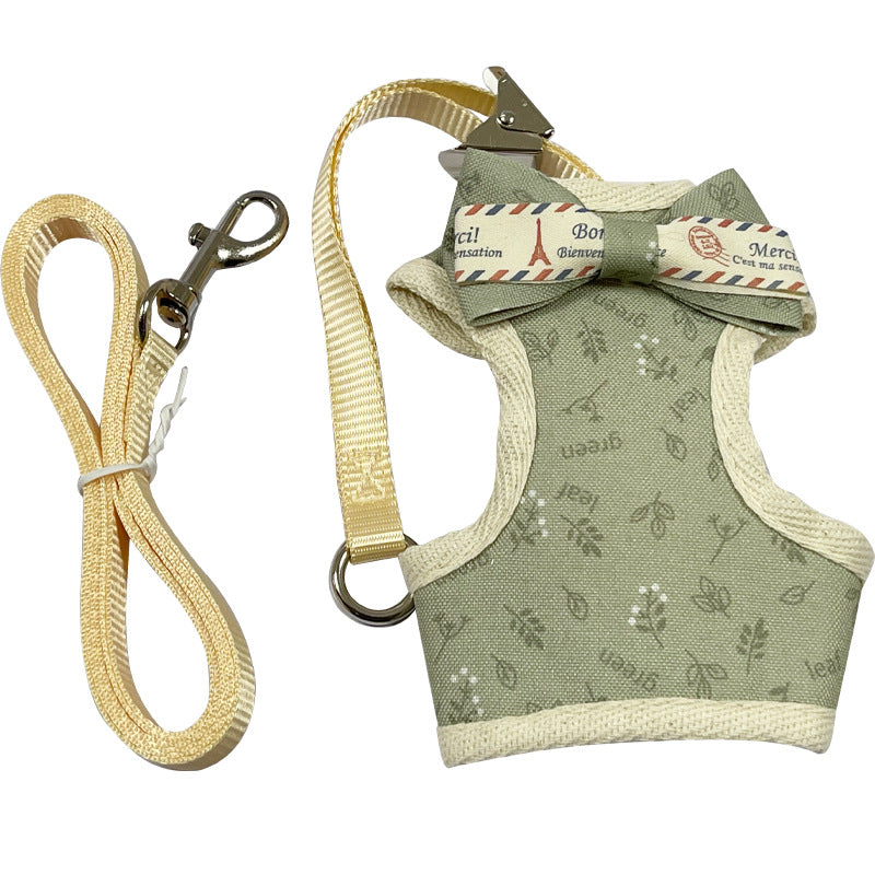 Bowtie Cat Harness & Lead Set | Adjustable Vest Style | 5 Stylish Designs