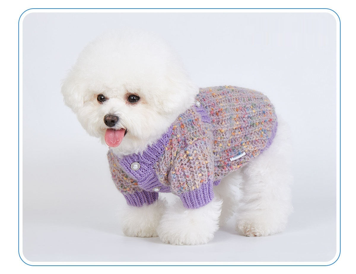Purple Dog Cardigan - Cosy Style for Larger Breeds