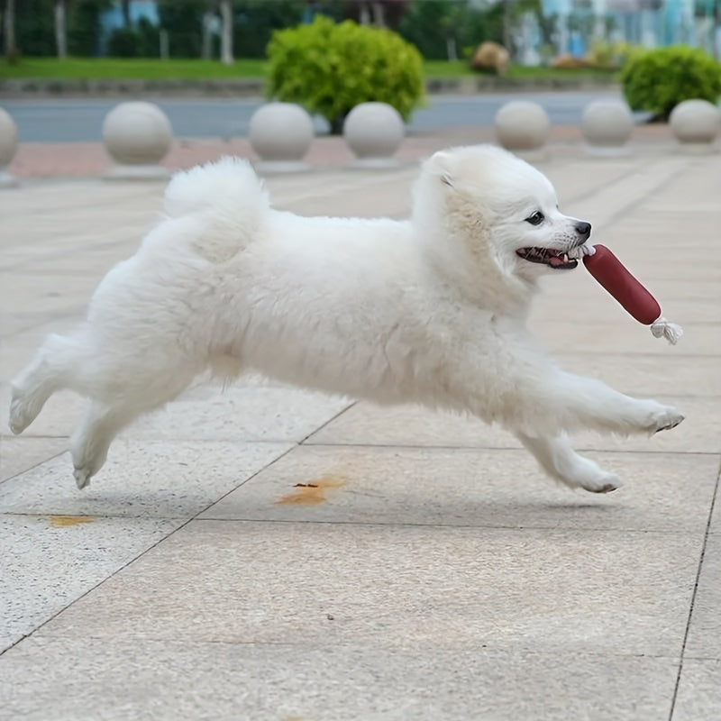 1/3pcs Dog Toys Funny Sausage Shape For Puppy Dog Chew Toys, Interactive Training Bite-resistant Grinding Teeth Dogs Pet Supplies