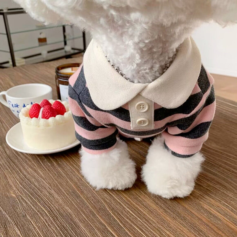 Colour Striped Doggy Luxe Shirt - Blue, Red OR Pink (All sizes)