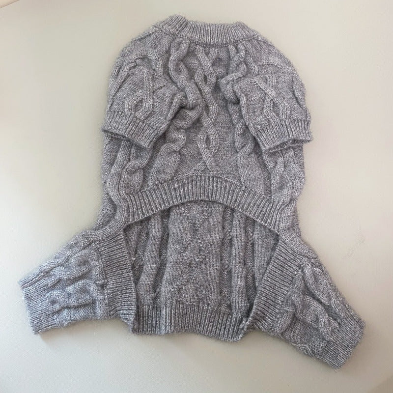 Four-Legged Knitted Wool Pet Sweater