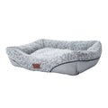 PetArt CO. - Swirl Rose Velvet Calming Dog Sofa Bed