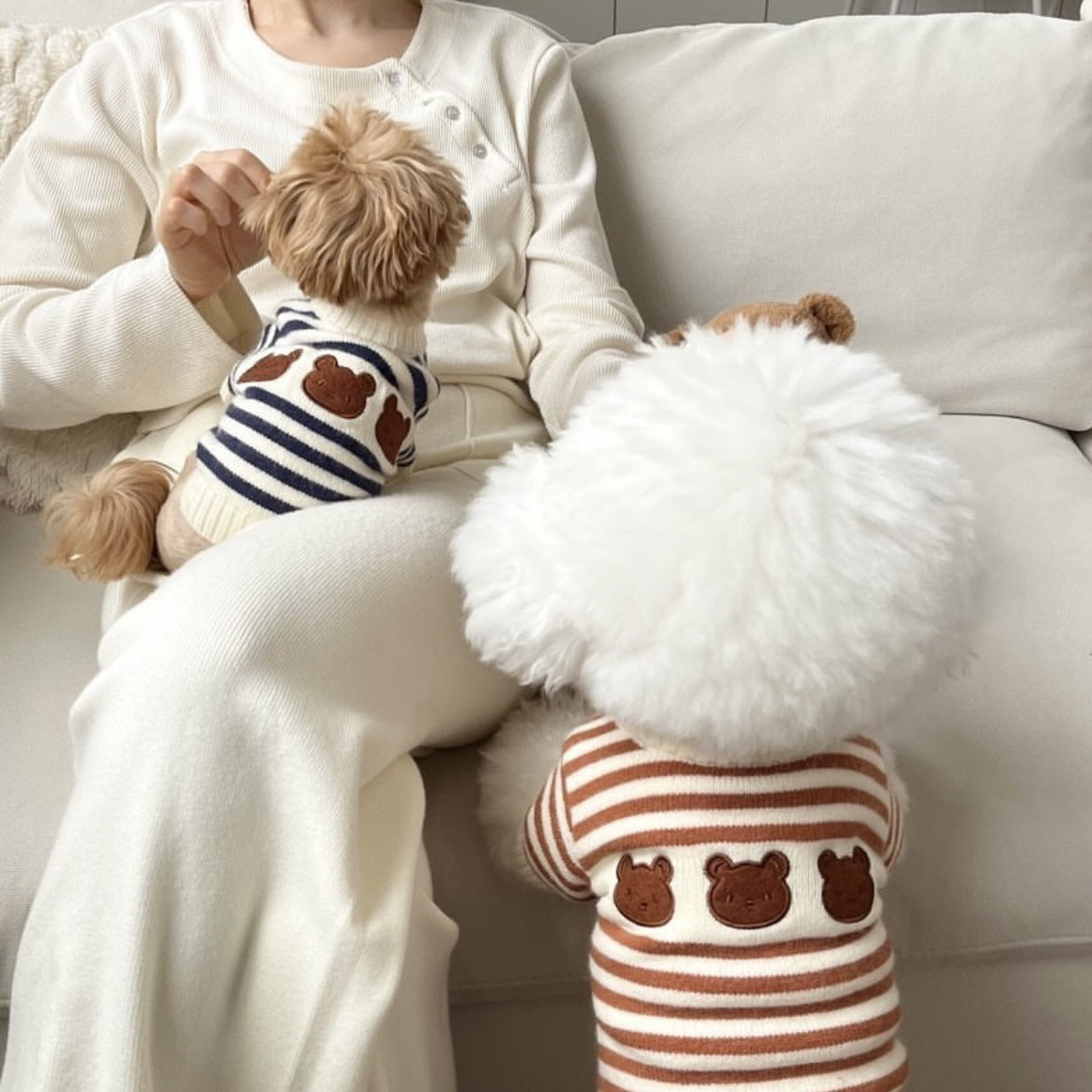 Korean Style Warm Pet Knitted Sweater Autumn And Winter