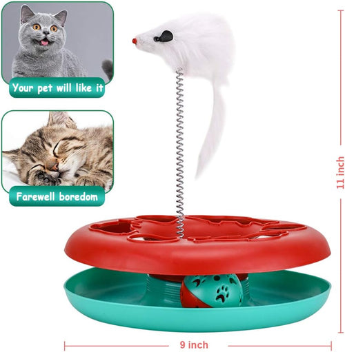 Cat Roller Track Toy with Catnip/Mouse (Interactive