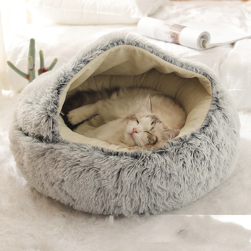 Cozy Co. - Plush Round Pet Bed - for Dogs & Cats