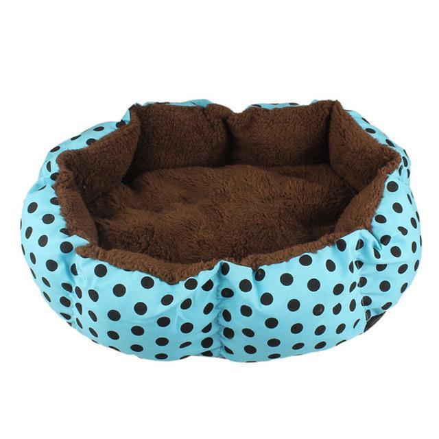 Plush Fleece Snuggle Bed for Cats & Dogs