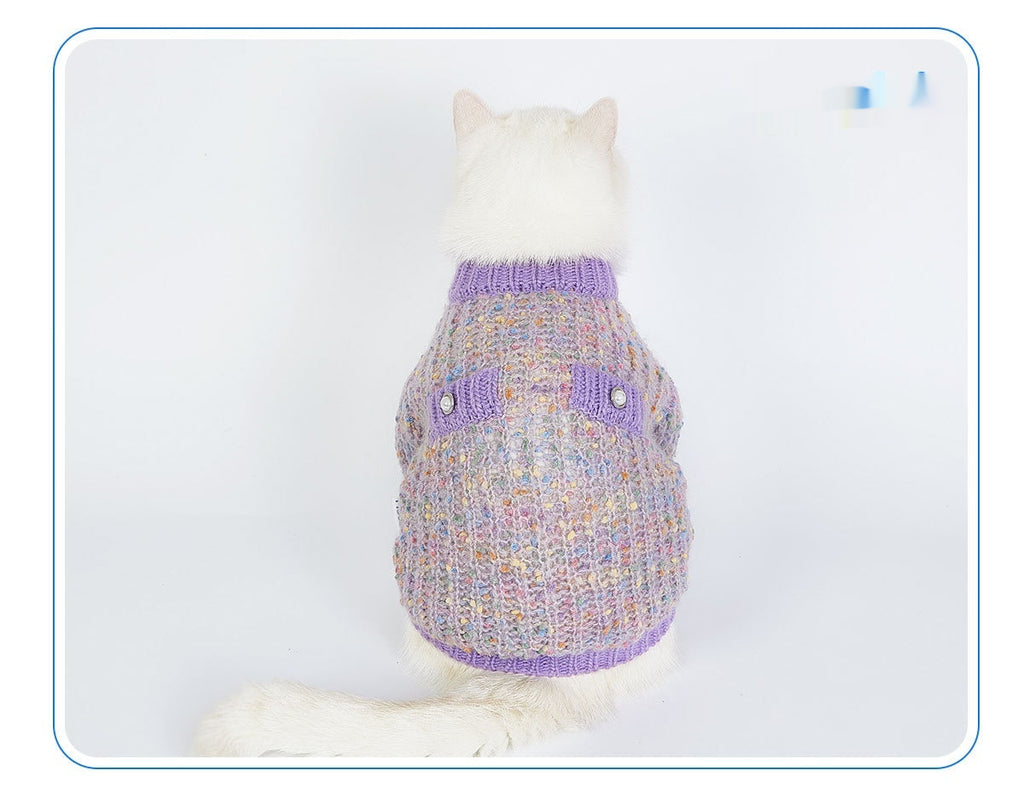 Purple Dog Cardigan - Cosy Style for Larger Breeds
