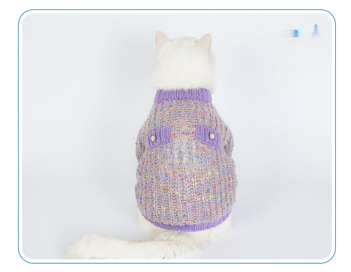 Purple Dog Cardigan - Cosy Style for Larger Breeds