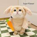 Funny Rabbit & Panda Pet Costume with Leash - Carrot & Bamboo Designs