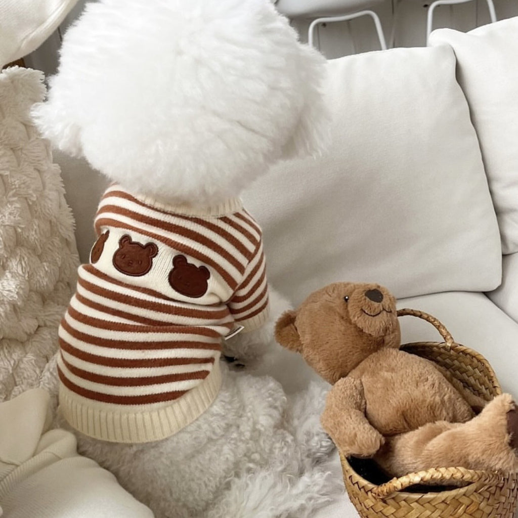 Korean Style Warm Pet Knitted Sweater Autumn And Winter