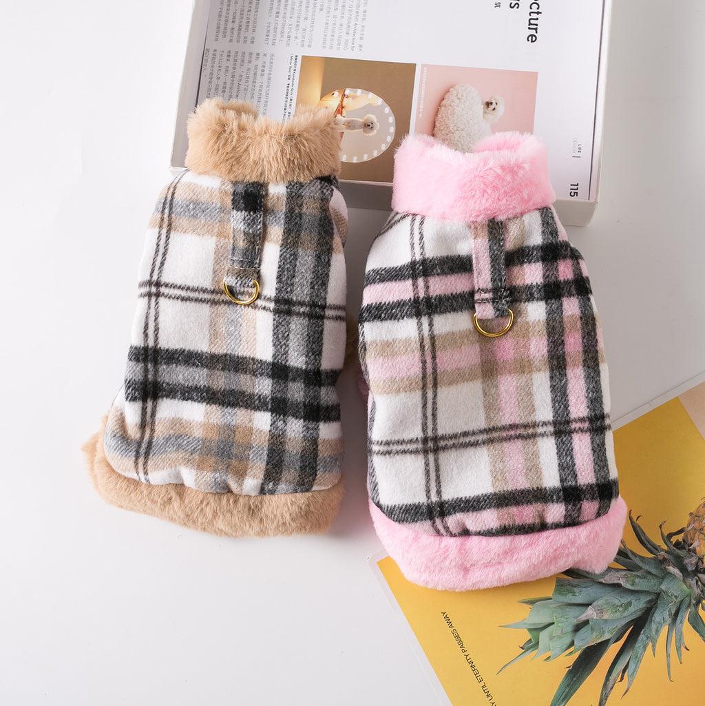 NovaLuxe Dog Autumn Harness Coat - Pink OR Khaki (All sizes)
