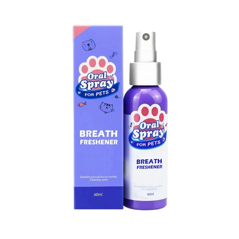 Pet Oral Spray | Fresh Breath & Plaque Control | 60ml - Eliminating Poo Breath