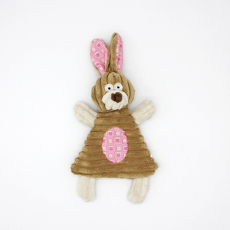 Premium Corduroy Squeaky Dog Toy - Chew, Cuddle & Play (available in 15+ Designs + Mult-Sets)