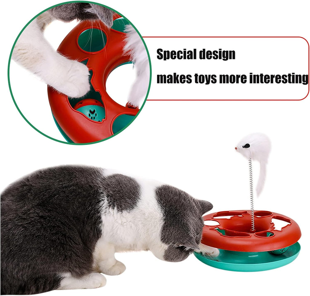 Cat Roller Track Toy with Catnip/Mouse (Interactive