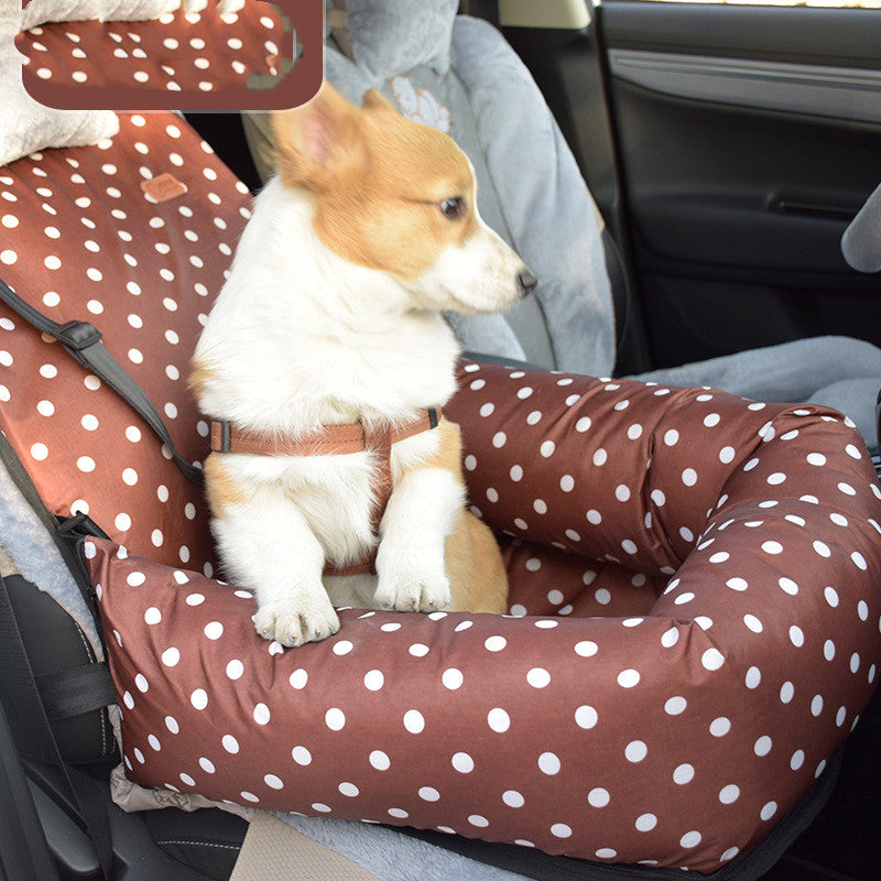 Pet Car Seat Cushion Chair - Safe & Cosy Travel for Small & Medium Dogs